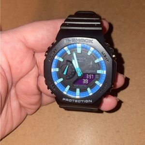 Casio G-Shock Black with Blue Accents Smartwatch
